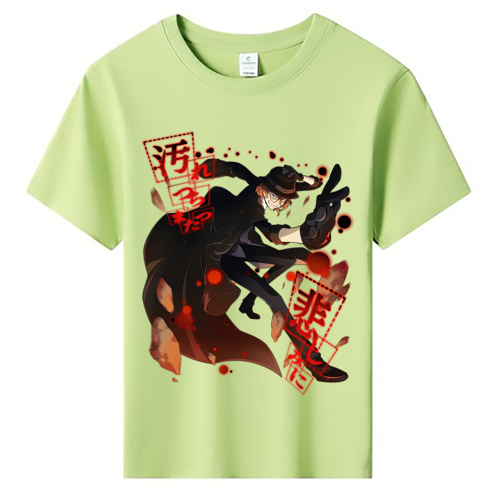 （画像用） 文豪ストレイドッグス Bungo Stray Dogs 綿100％キッズTシャツ（フロントプリント）